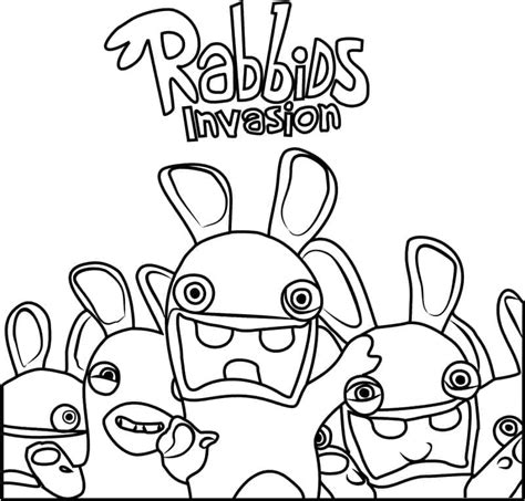 Coloriage Les Lapins Crétins Invasion télécharger et imprimer gratuit