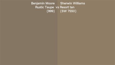 Benjamin Moore Rustic Taupe Vs Sherwin Williams Resort Tan Sw