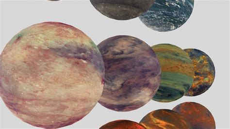 High Quality PBR Planet Textures Texture CGTrader