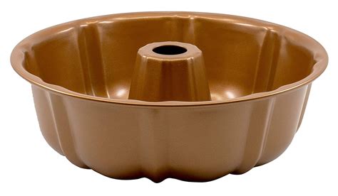 Buy Non Stick Original Cake Fluted Tube Baking Pan In Copper Finish 10 Inch Online At Low