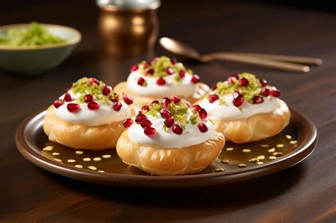 Premium Photo Indian Sweet And Spicy Chaat Item Dahi Puri Ar C