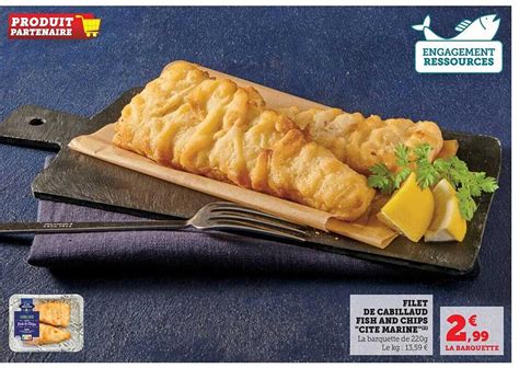 Promo Filet De Cabillaud Fish And Chips Cit Marine Chez U Express