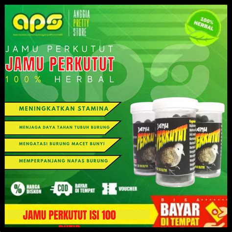 Jamu Burung Perkutut Isi Butir Jamu Burung Perkutut Herbal Alami