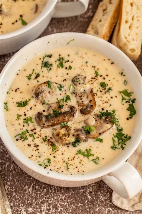 Creamy Mushroom Soup Recipe Valentinas Corner