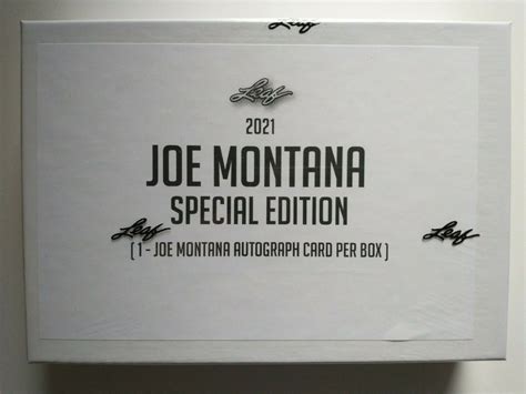 2021 Leaf Joe Montana Special Edition Autographed Card NFL EBay