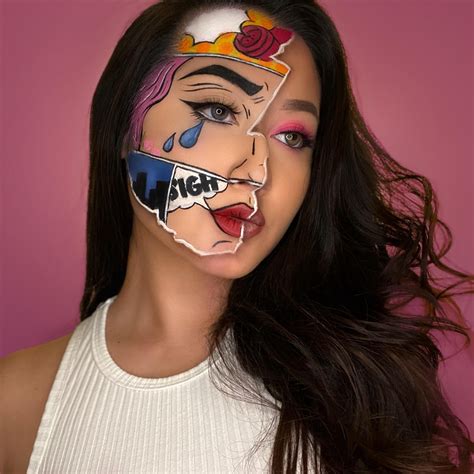 Pop Art Comic Makeup Beauty Maquillaje De C Mics Maquillaje De