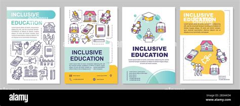 Inclusive Education Brochure Template Learning Program For Disabled Flyer Booklet Leaflet