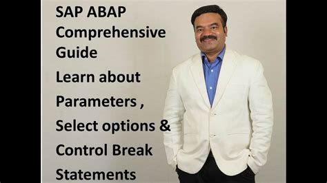 Sap Abap Parameters Select Options Control Break Statements Youtube