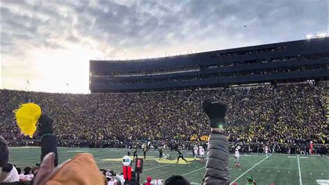 2023 Michigan Vs Osu Stadium Erupts After Game Winning Interception