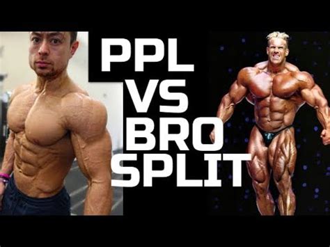 BEST Training Split For Natural Muscle Gain PPL Vs BRO SPLIT YouTube