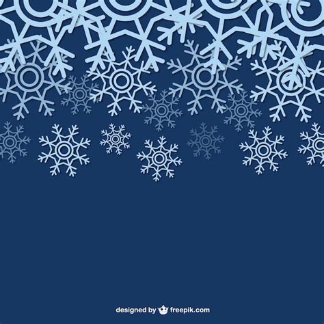 Free Vector Winter Background With Snowflakes