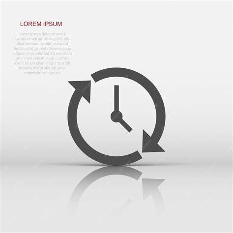 Premium Vector Clock Countdown Icon In Flat Style Time Chronometer