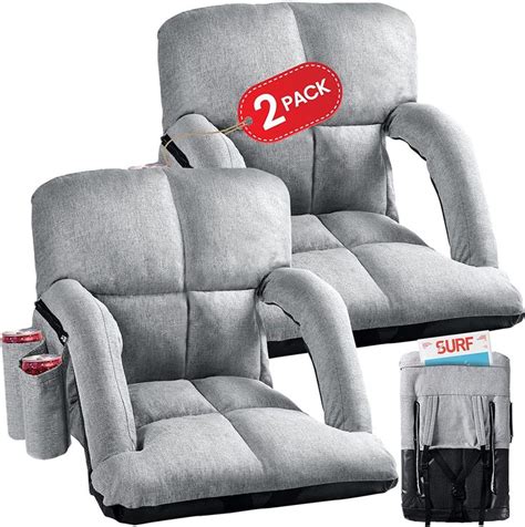 Tdzwin Wide Stadium Seats For Bleachers With Back Support Extra Thick