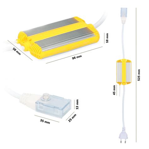 Led Strip Rf Dimmer Flex Plug Play Incl Remote Control One Colour