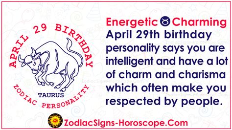 29 de abril Zodiaco (Tauro) Horóscopo Cumpleaños Personalidad y cosas ...