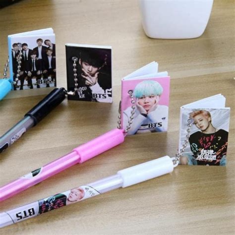 Msgh Cute Bts Ink Bt Bts Pen With Mini Diary Set Of Pcs Pcs