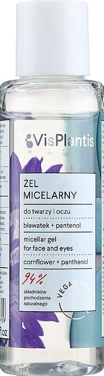 Micellar Gel With Cornflower And Panthenol Extracts Vis Plantis Herbal Vital Care Micellar Gel