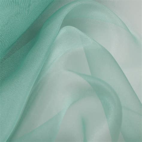 Aqua Green Organza Fabric 60 Wide By The Yard Wedding Etsy