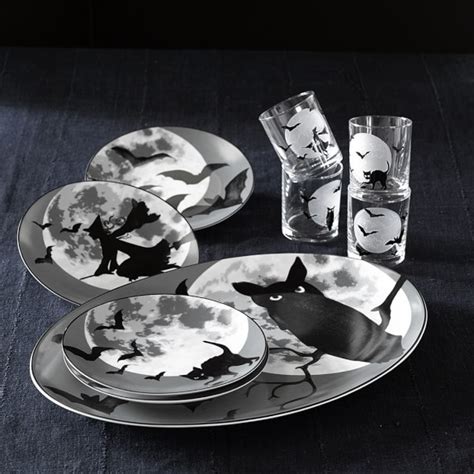 Halloween Moon Plates Set Of 4 Williams Sonoma