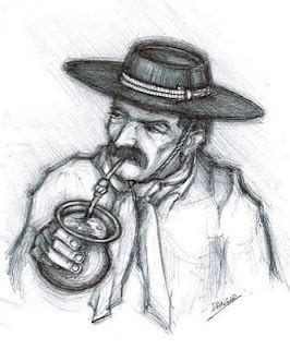 El Gaucho Argentino Mate Dibujo Gaucho Tradiciones Argentinas