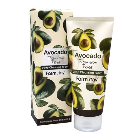 Пенка для умывания "Авокадо" FarmStay Avocado Premium Pore Deep Foam ...