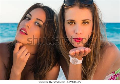 Group Sexy Girls Bikini Enjoying Laughing Stock Photo Shutterstock