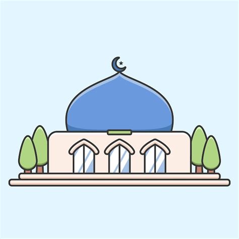 Gambar Masjid Kartun Png