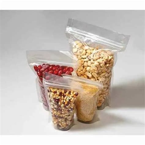 Ldpe Transparent Stand Up Zipper Packaging Pouch At Rs Kg In Ahmedabad