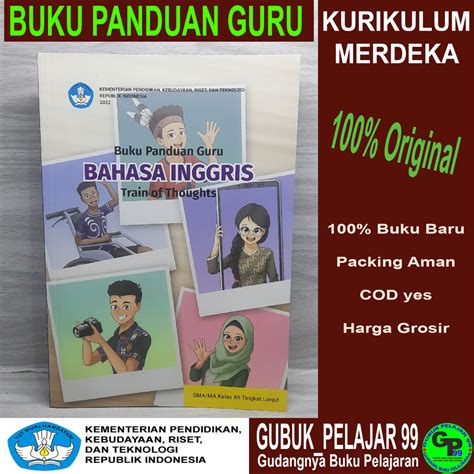 Jual Buku Panduan Guru Bahasa Inggris Train Of Thoughts Tingkat