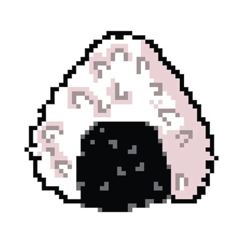 Premium Vector Pixel Art Asian Rice Ball