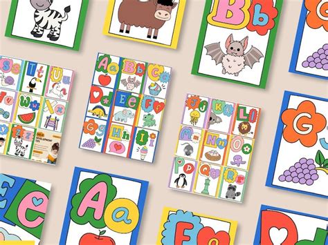 Alphabet Flashcards for Toddlers, ABC Printable Flash Cards, ABC ...