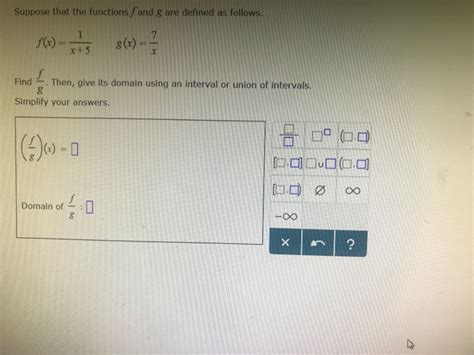 Solved Suppose That The Functions F And G Are Defined As Chegg