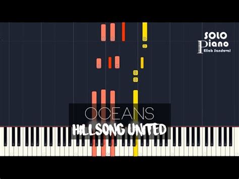 Hillsong United Oceans Easy Piano Tutorial Partitura Youtube