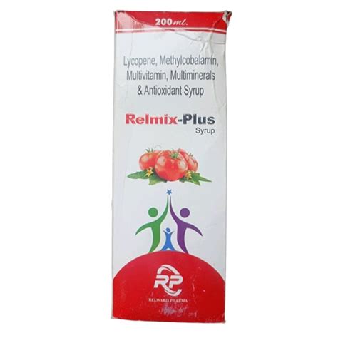 Reward Pharma Relmix Plus Lycopene Methylcobalamin Multivitamin Syrup