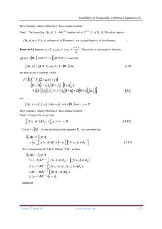 Solvability Of Fractionl Q Difference Equations Of Order 2 3 Involving