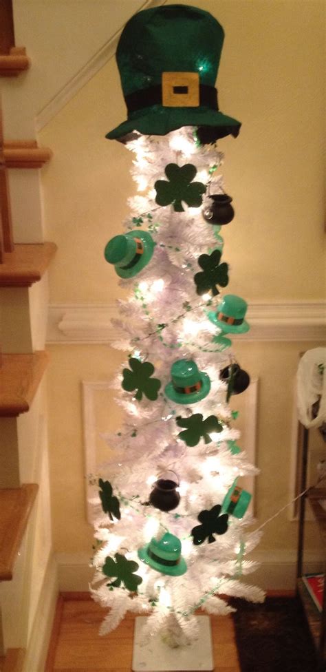 St Patricks Day Tree With Decorations For The Dollar Store St