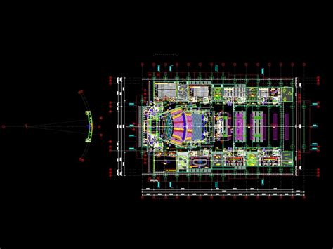 National Convention Center In Autocad Cad Library