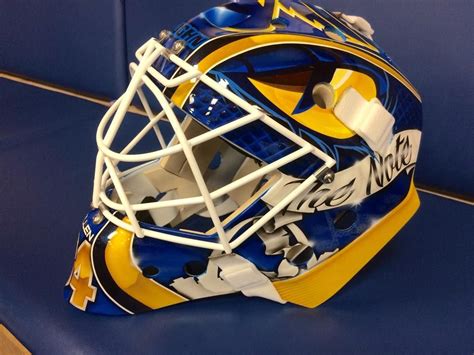 Jake Allen's fan-designed mask | St louis blues hockey, Hockey mask ...