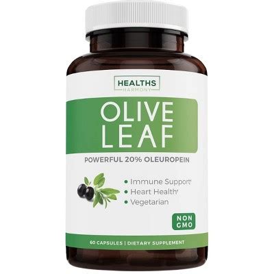 Olive Leaf Extract Capsules Cardiovascular And Immune Health Health S