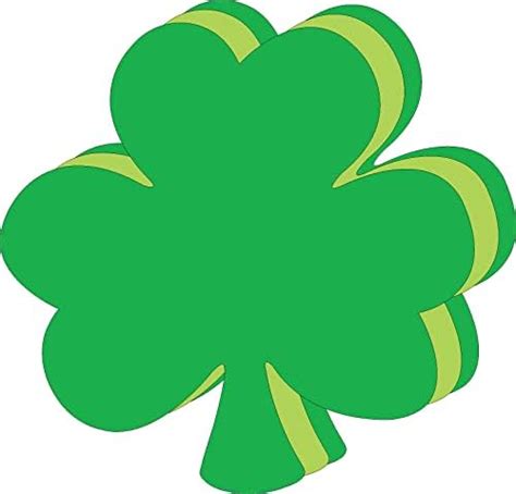 Amazon Mini Glitter Green Shamrock Paper Cutouts 4 7 Pack Of