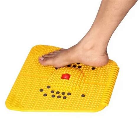 Yellow Plastic Acupressure Power Mat For Foot At Rs Piece In