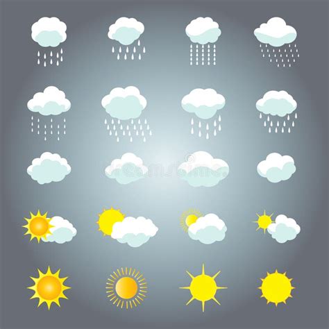 Wolk Regen En Zon Stock Illustrations Vectors Clipart 42 840