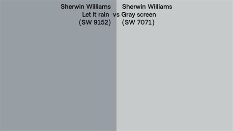 Sherwin Williams Let It Rain Vs Gray Screen Side By Side Comparison