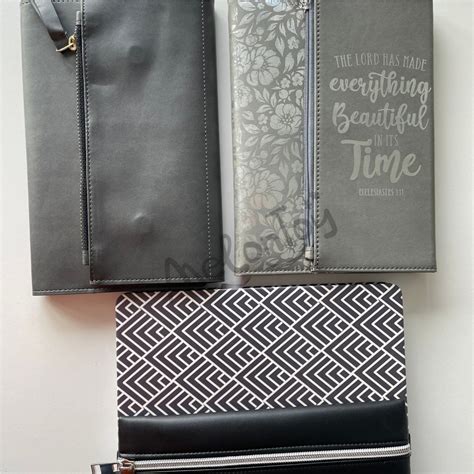 A Ring Binder Notebook Leather Journal Zippered With Loop Loose Leaf