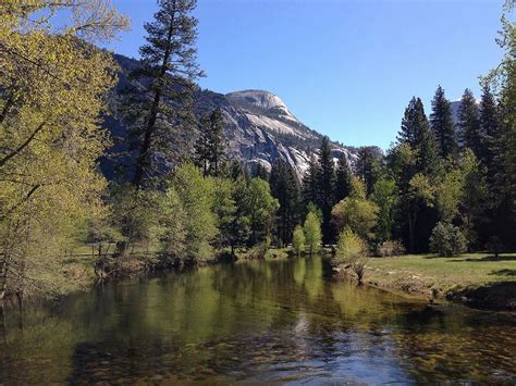 Mountain And Stream Views Yosemite Valley Floor Loop Hike Yosemite