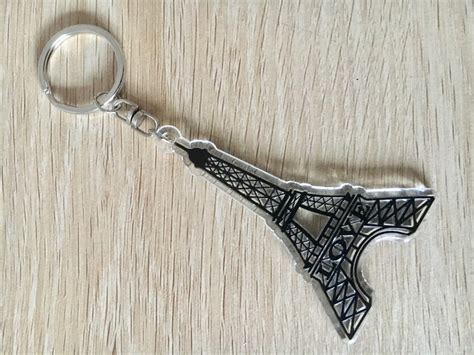 Eiffel Tower Keychain French Paris Keyring Eiffel Tower Etsy