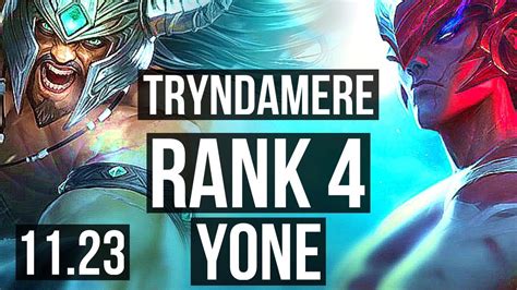 TRYNDA Vs YONE TOP Rank 1 Trynda Rank 4 6 2 5 NA Challenger