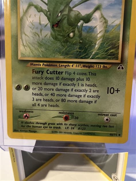 Pokémon Tcg Scyther Neo Discovery 46 Regular Unlimited Uncommon Lpnm