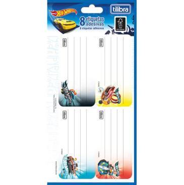Etiqueta Escolar Adesiva Hot Wheels Un Tilibra Rappi