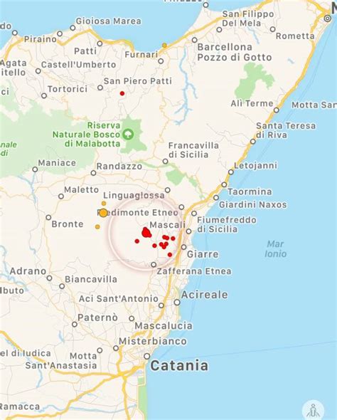 Terremoto Sulletna Sciame Sismico Tra Zafferana Milo E Santalfio